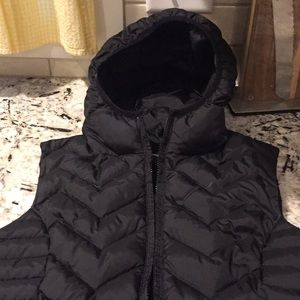 Hooded Down Vest Black